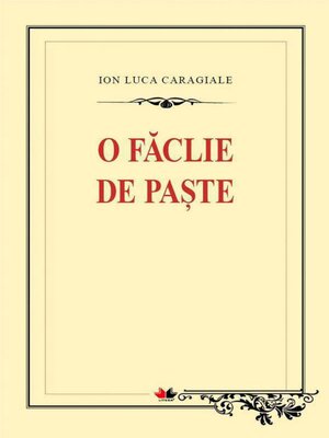 cover image of O făclie de paște